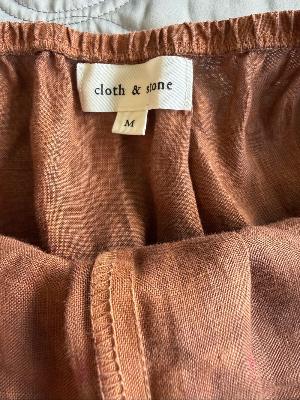 cloth & stone Rust Brown Sleeveless V-Neck Jumpsuit - Picture 9 of 15
